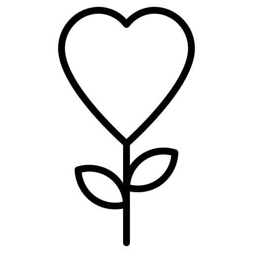 Plant plant flower heart icon