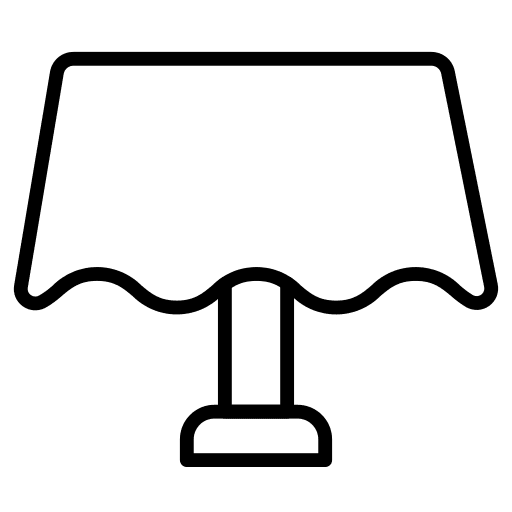 Lamp light lamp desk furniture and household icon