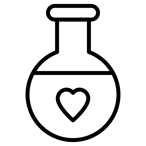Love potion love and romance flask love potion icon