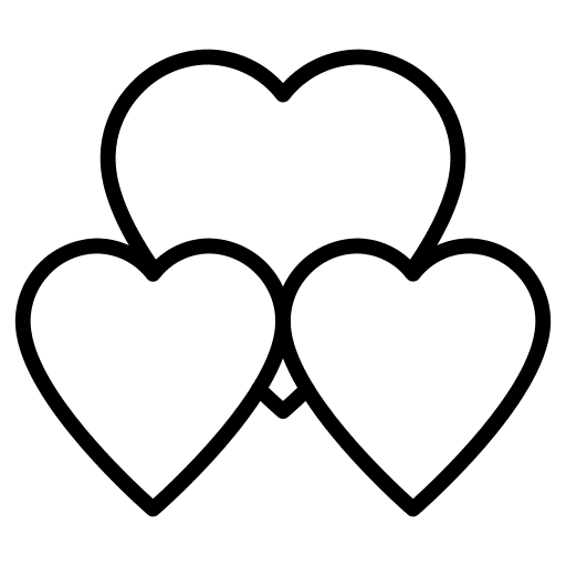 Hearts love and romance heart symbol hearts icon