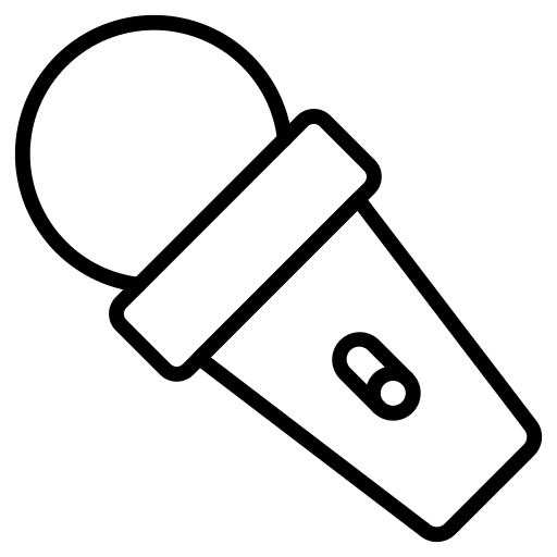 Microphone music and multimedia audio song icon