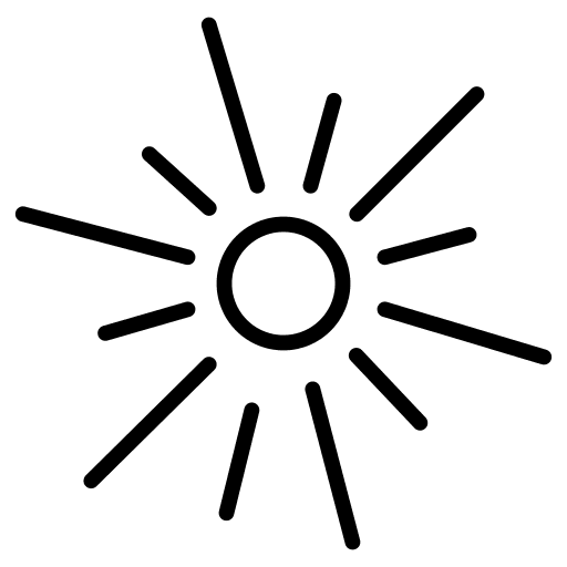 Sun sunny warm summer icon