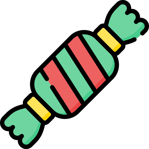 Candy sweet food dessert toffee icon