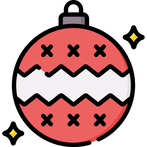 Bauble ornament christmas ball decoration icon