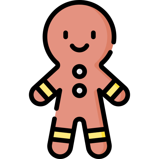 Gingerbread gingerbread man xmas christmas icon
