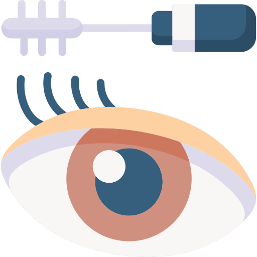 Eyelash femenine eyelash beauty icon