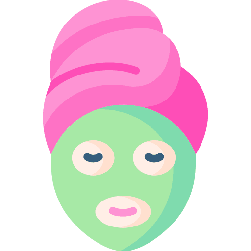 Face mask peel skin care facial treatment icon