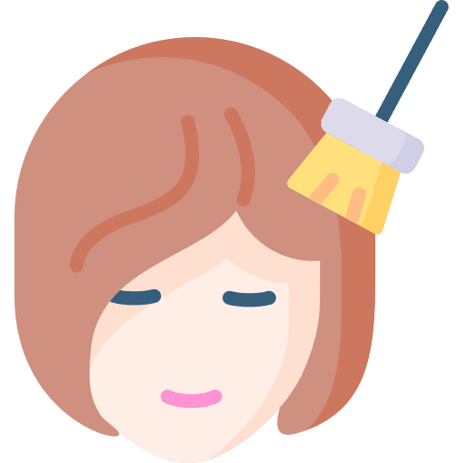 Hair dye color beauty salon hair dye icon