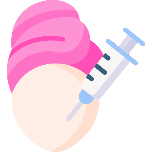 Injection face injection facial treatment icon