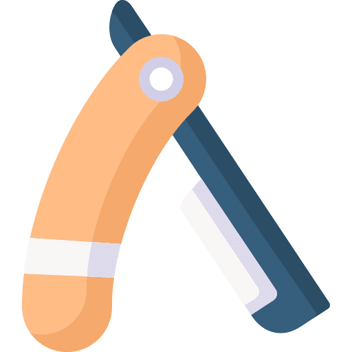 Razor shaving clean barber icon