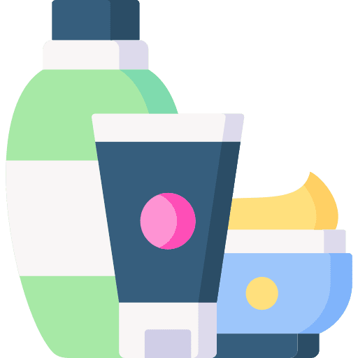 Skin care cream amenities cosmetics icon