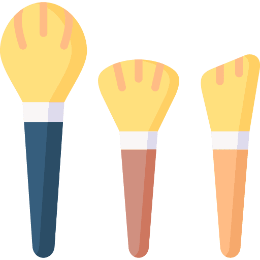 Brushes construction brushes paint icon