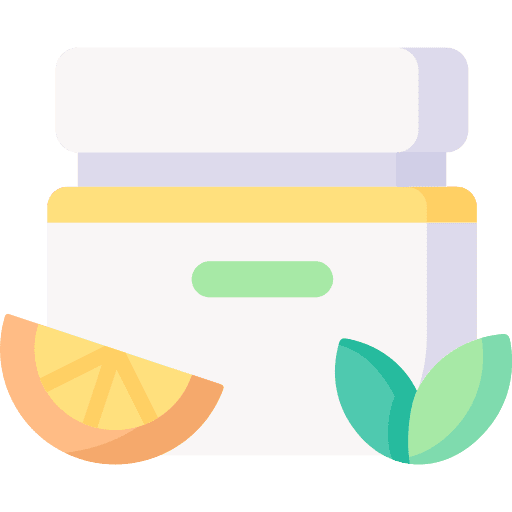 Cosmetics cream herbal lotion icon