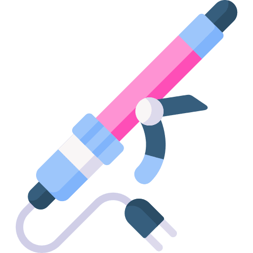Hair curler hair curler tool hot icon