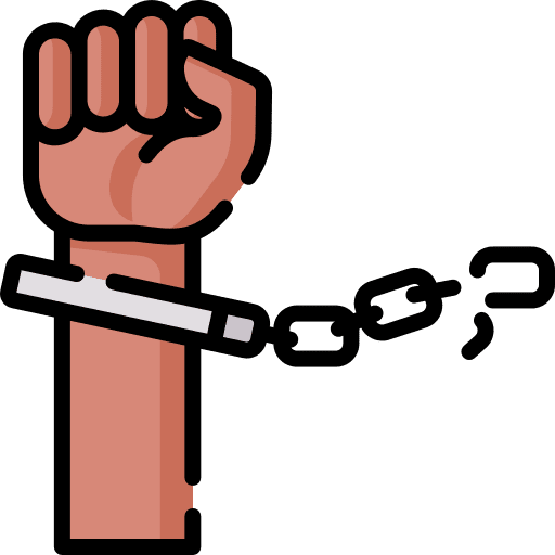 Freedom chain miscellaneous law icon