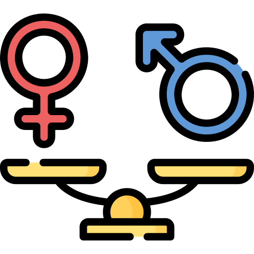 Gender equality gender equality law justice icon