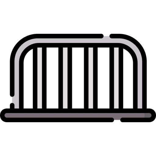 Barricade limit safety fence icon