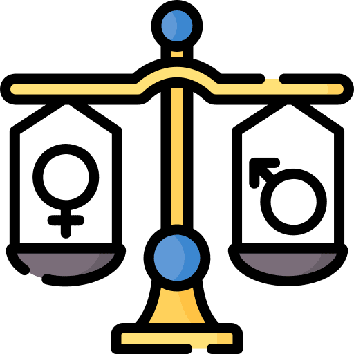 Gender equality justice balance gender equality icon