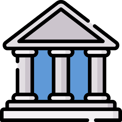 Law architectural architecture and city bank icon