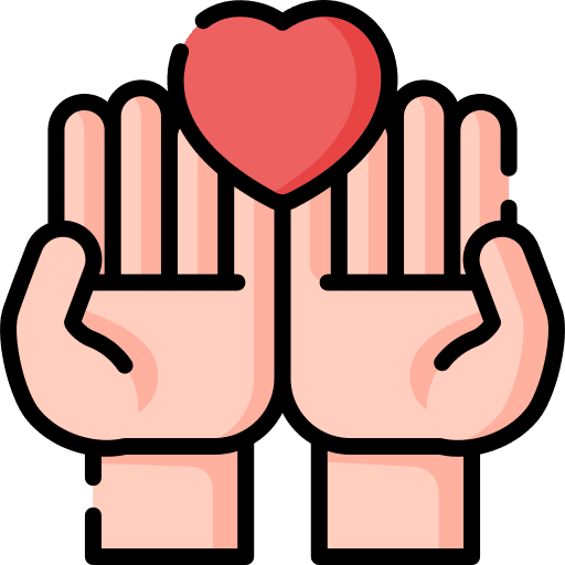 Love volunteer empathy love icon