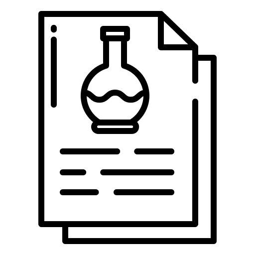 Document files and folders research education icon