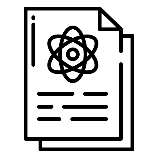 Document report physics science icon