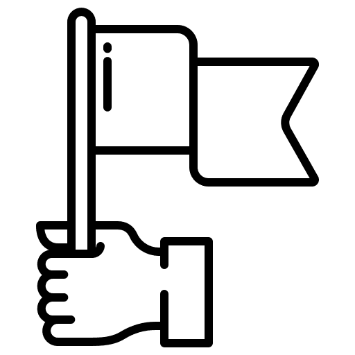 Flag flags hand flag icon