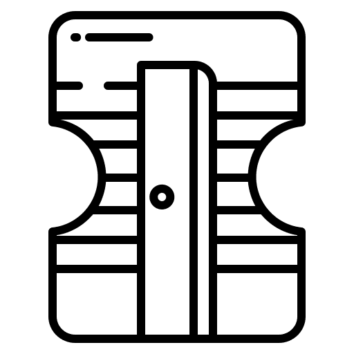 Pencil sharpener school material pencil pencil sharpener icon