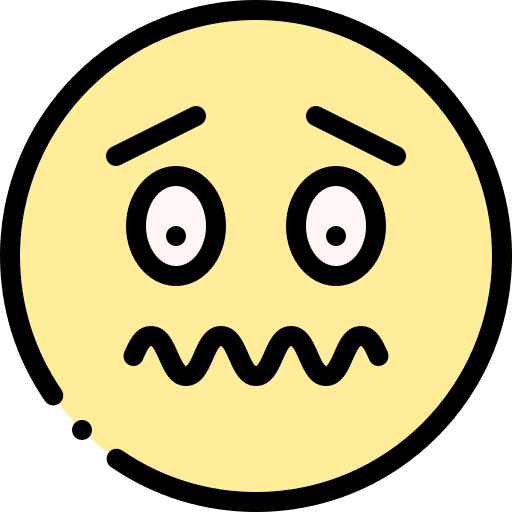Afraid emoticons emoji smileys icon