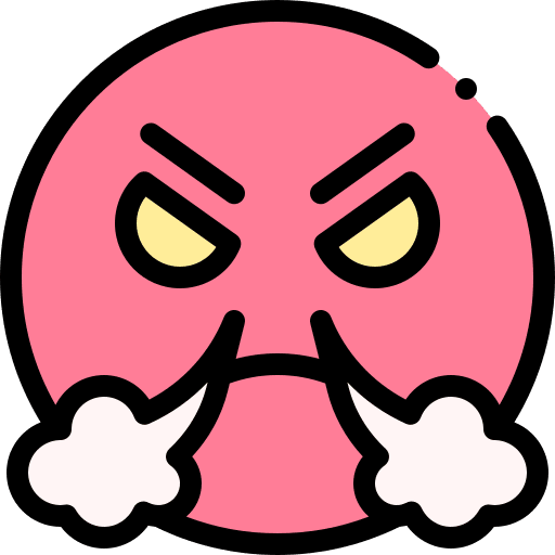 Angry expression emoticons mad icon