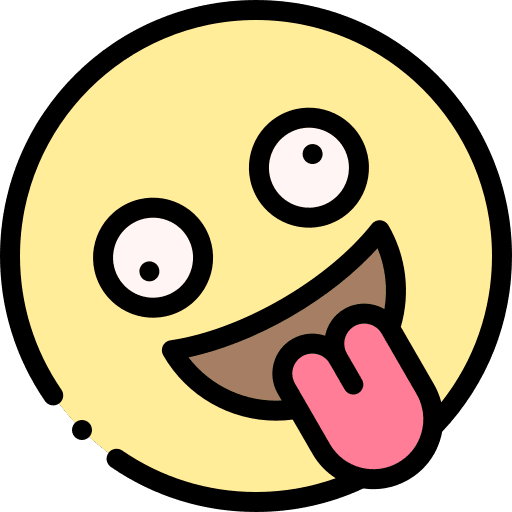 Crazy smileys feelings expression icon