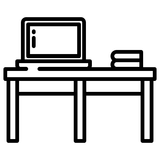 Work space study office material desktop icon