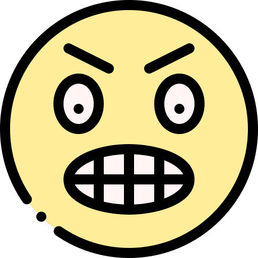 Angry expression angry emoticons icon