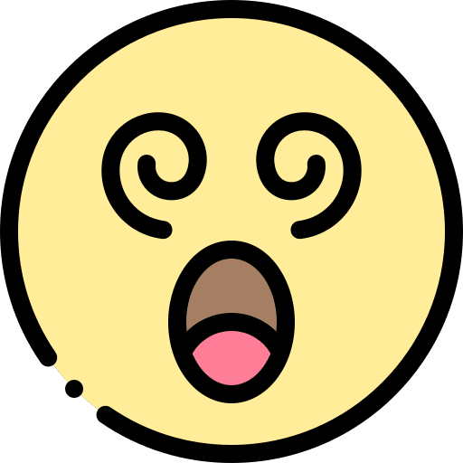 Confused emoji face expression icon