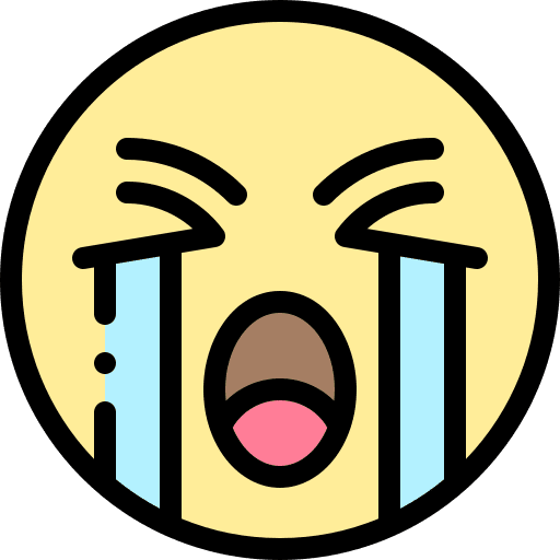 Crying smileys expression emoticons icon