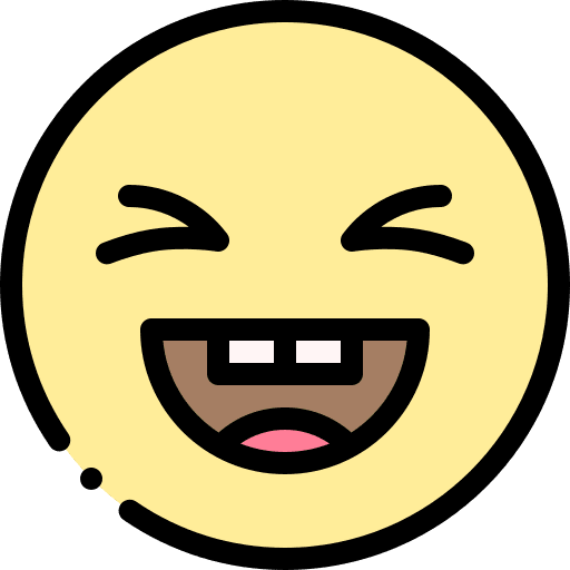 Laughing expression face feelings icon