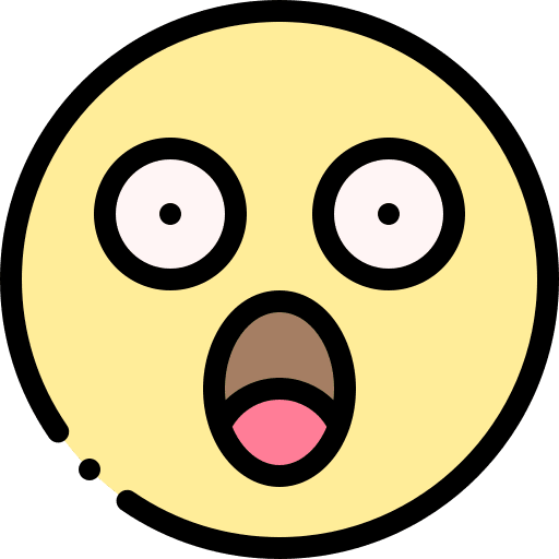 Surprised expression face surprised icon