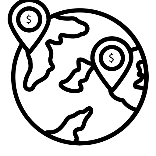 Global global money business icon