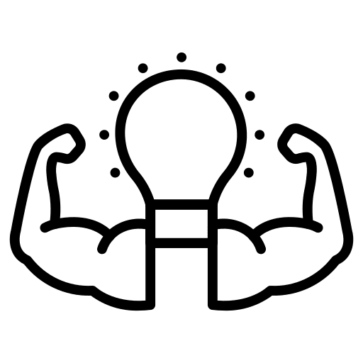 Solution success think innovation icon