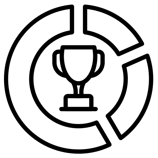 Success finance diagram sports and competition icon