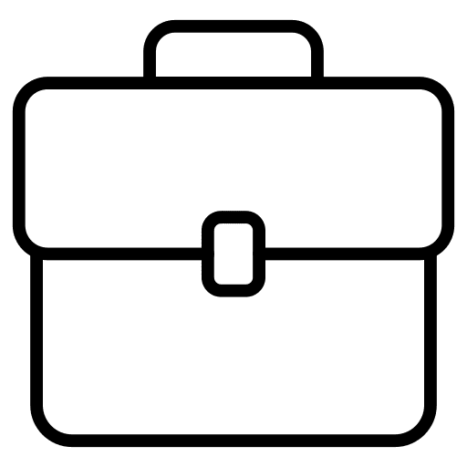 Briefcase work business and finance office icon