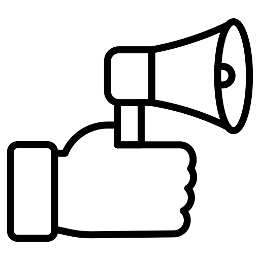 Megaphone advertisement opportunity megaphone icon