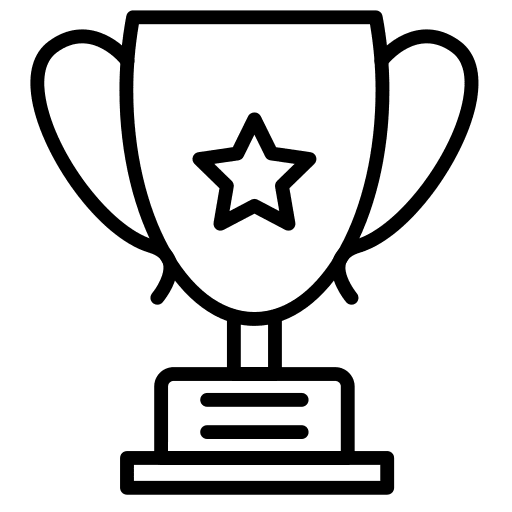 Trophy sports and competition trophy reward icon