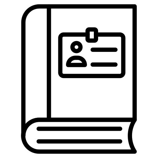 Corporate identity book corporate identity profile icon