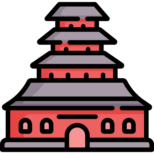 Chinese temple chinese temple landmark architectonic icon