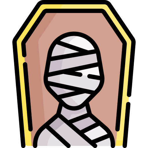 Mummy sarcophagus mummy archaeology icon