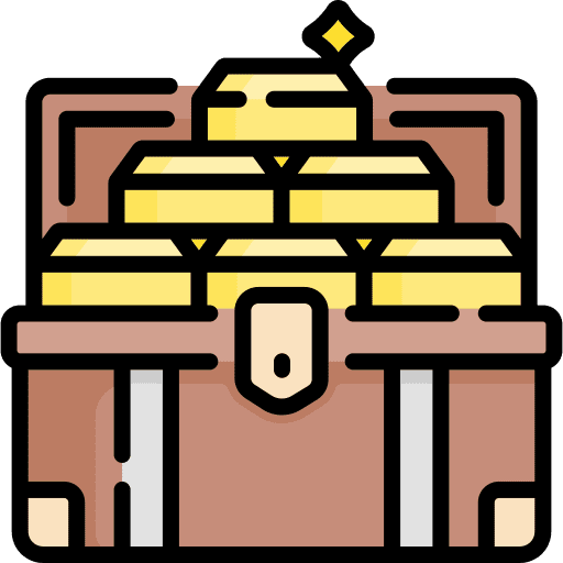 Treasure pirate miscellaneous gold bars icon