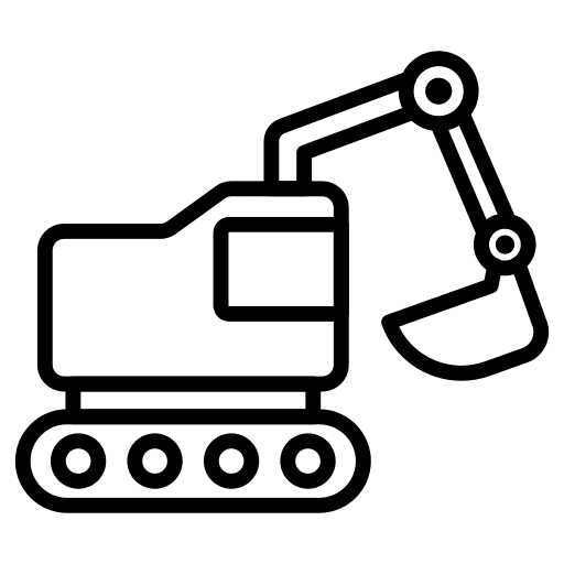 Crane truck heavy machinery crane truck industry icon