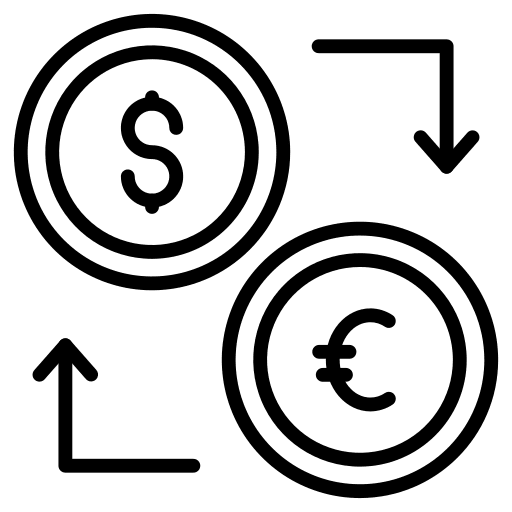 Currency exchange exchange dollar currency exchange icon