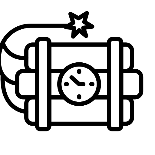Dynamite miscellaneous detonation fuse icon